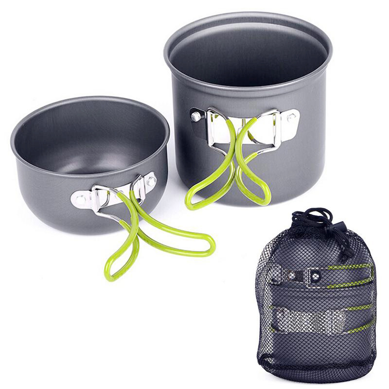 Camping Cooking Cutlery Set - Przenośny zestaw naczyń kempingowych z sztućcami,