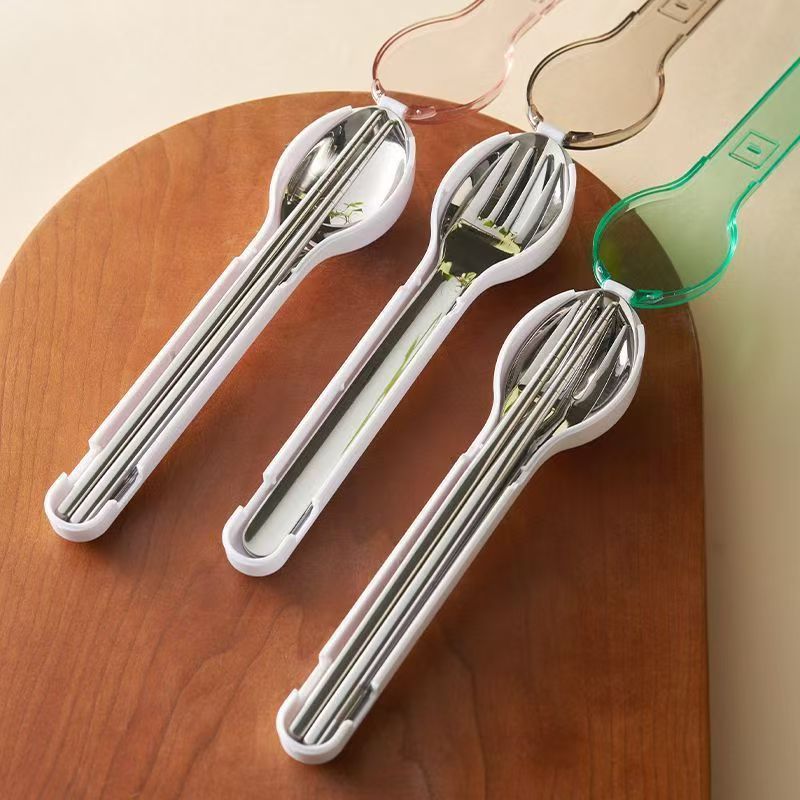 Camping Cooking Knife - Przenośny zestaw sztućców z pudełkiem do