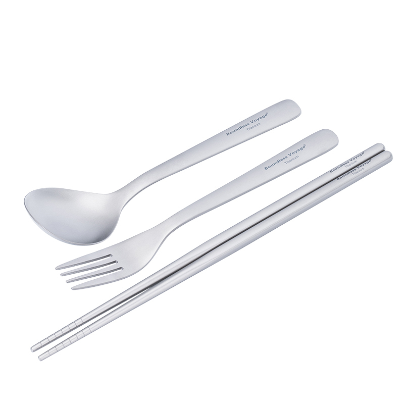 Camping Cooking Knife - Boundless Voyage Ultralekki Tytanowy Zestaw do