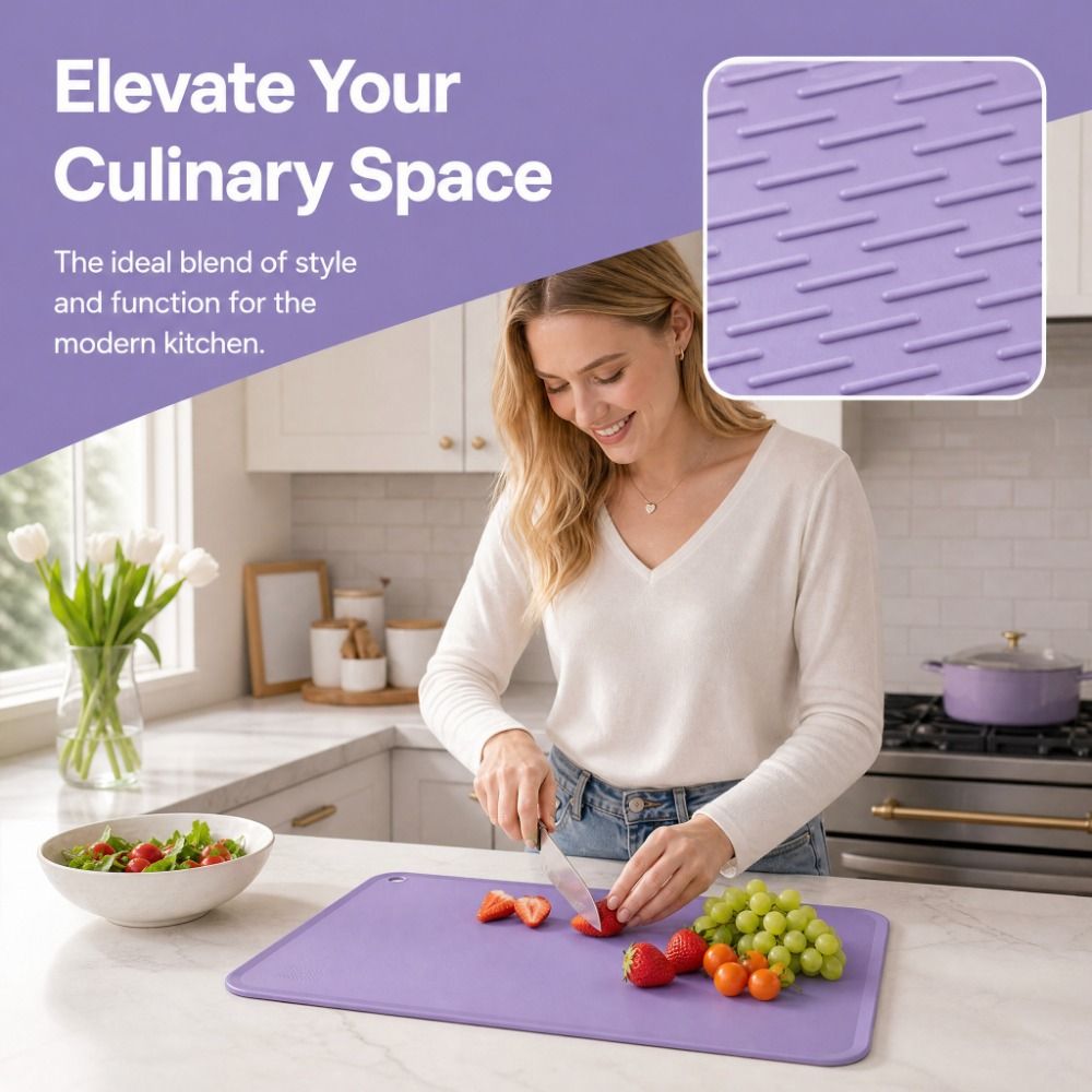 Camp Cutting Board - Łatwa w czyszczeniu kwadratowa deska do