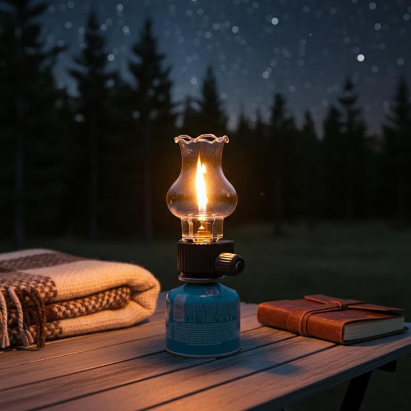 Camping Cooking Fuel - Kompaktowa Przenośna Lampa Gazowa Butanowa na