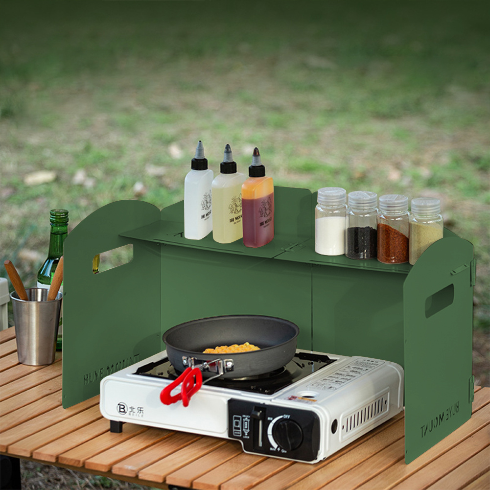 Camping Cooking Windscreen - Składana osłona przeciwwiatrowa do kuchenki gazowej