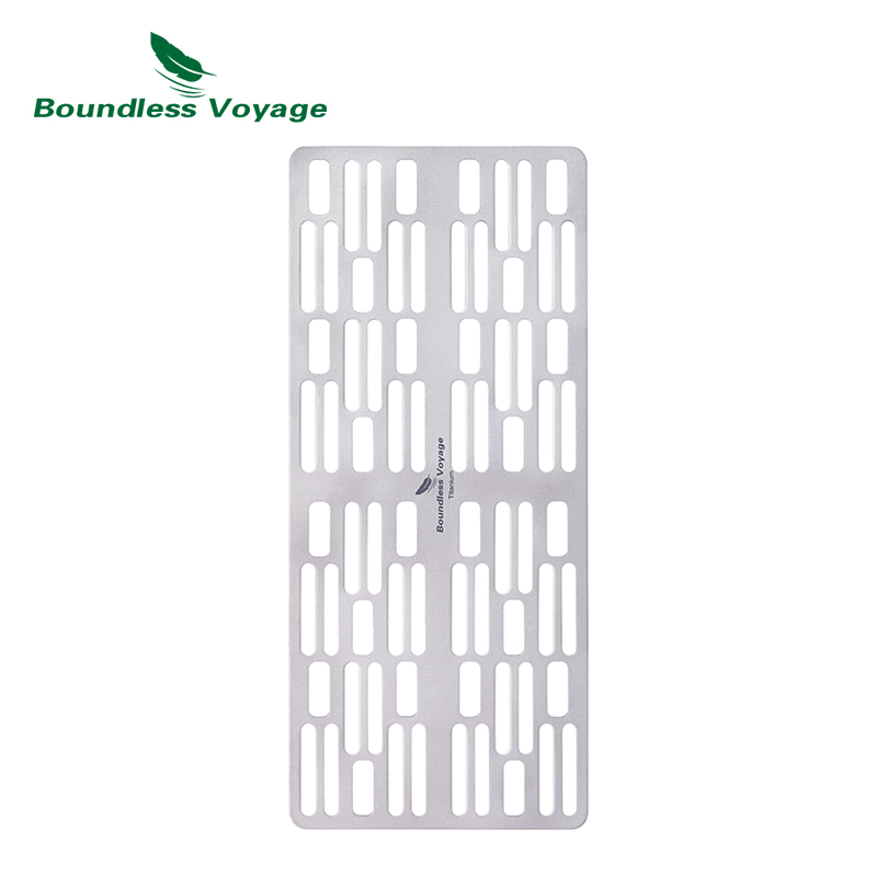 Camping Cooking Windscreen - Boundless Voyage Outdoor Camping Titanium Charcoal