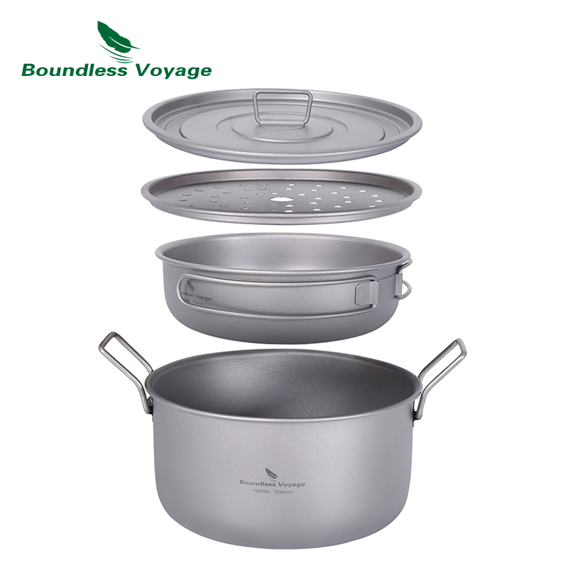 Camping Cooking Cup - Boundless Voyage Camping garnek do gotowania