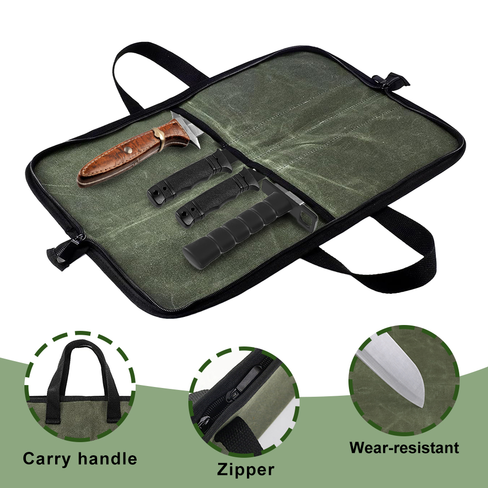Torba na noże z woskowanego pł – Camping Cooking Knife recenzja i cena