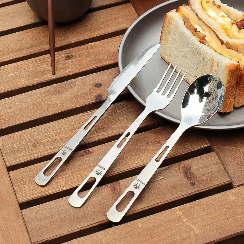HWZBBEN tytanowy zestaw nóż ły – Camping Cooking Cutlery Set recenzja i cena