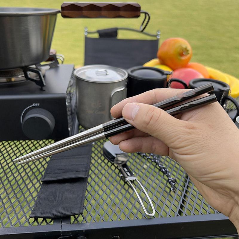 Składane pałeczki z łyżką Podr – Camping Cooking Cutlery Set recenzja i cena