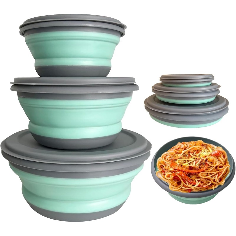 3-częściowy silikonowy składan – Camping Cooking Dishes recenzja i cena