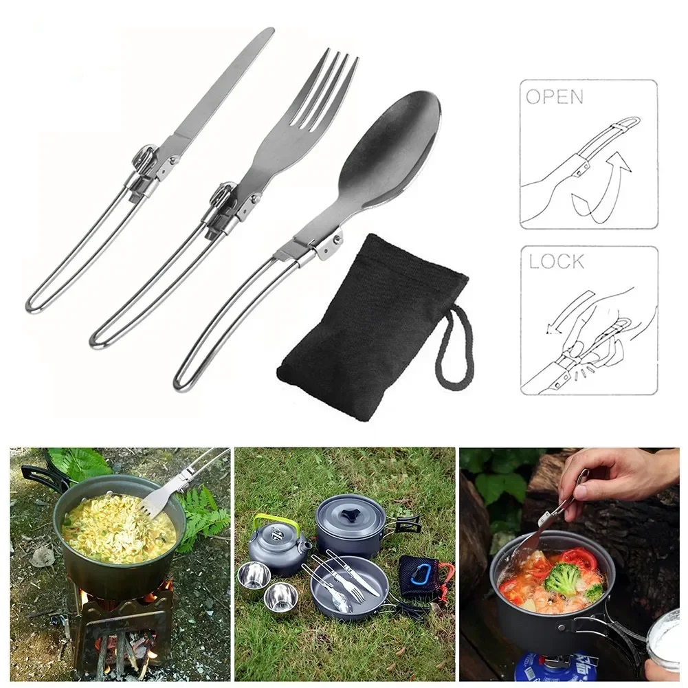 1 Zestaw Składane Sztućce Kemp – Camping Cooking Cutlery Set recenzja i cena