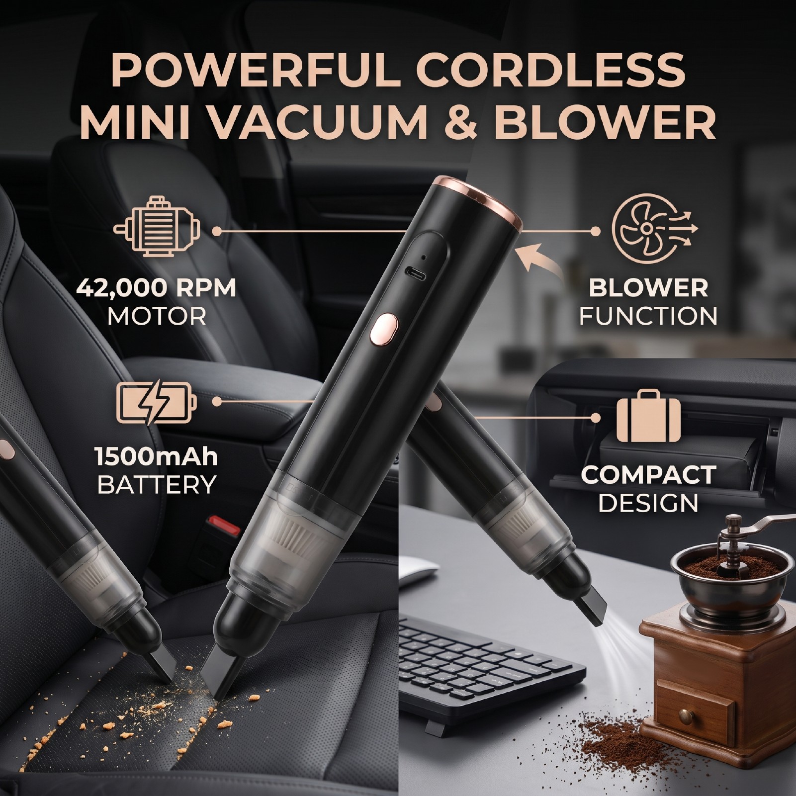 Odkurzacz samochodowy Odkurzac – Pocket Coffee Maker recenzja i cena