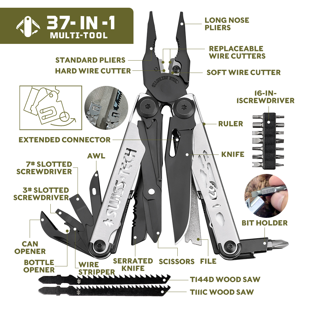 SWISS TECH Wielofunkcyjne skła – Camping Cooking Knife recenzja i cena