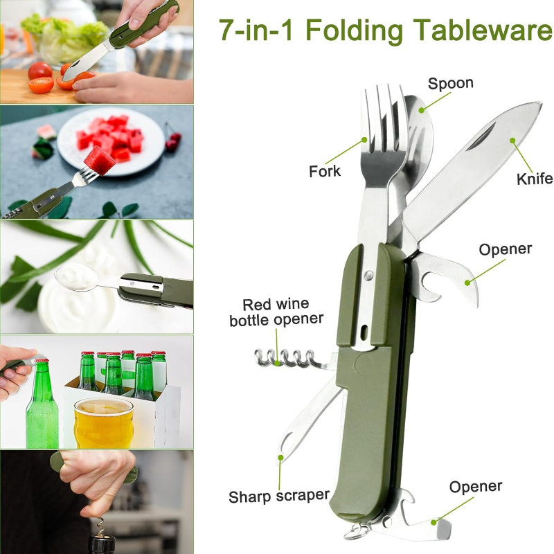 7 w 1 Wielofunkcyjny Zestaw Sz – Camping Cooking Knife recenzja i cena