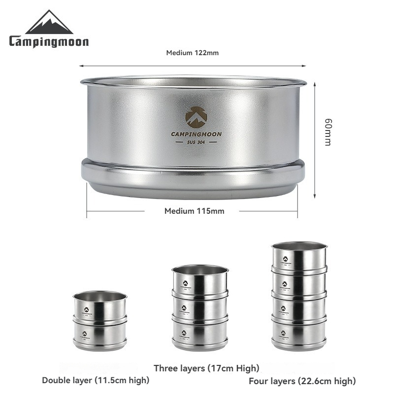 CAMPINGMOON Portatle Outdoor C – Camping Cooking Dishes recenzja i cena